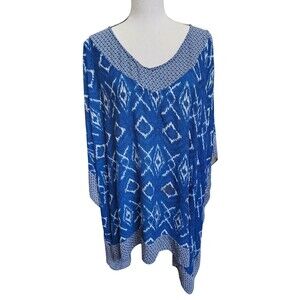 Lane Bryant Size 26/28 Sheer Top Coverup Kimono Style Soft and Flowy